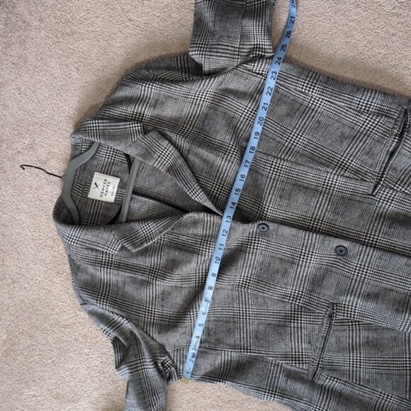 Denver Hayes Academia Preppy Oxford Ponte Knit Lady Like Plaid Blazer XXL - Picture 4 of 6